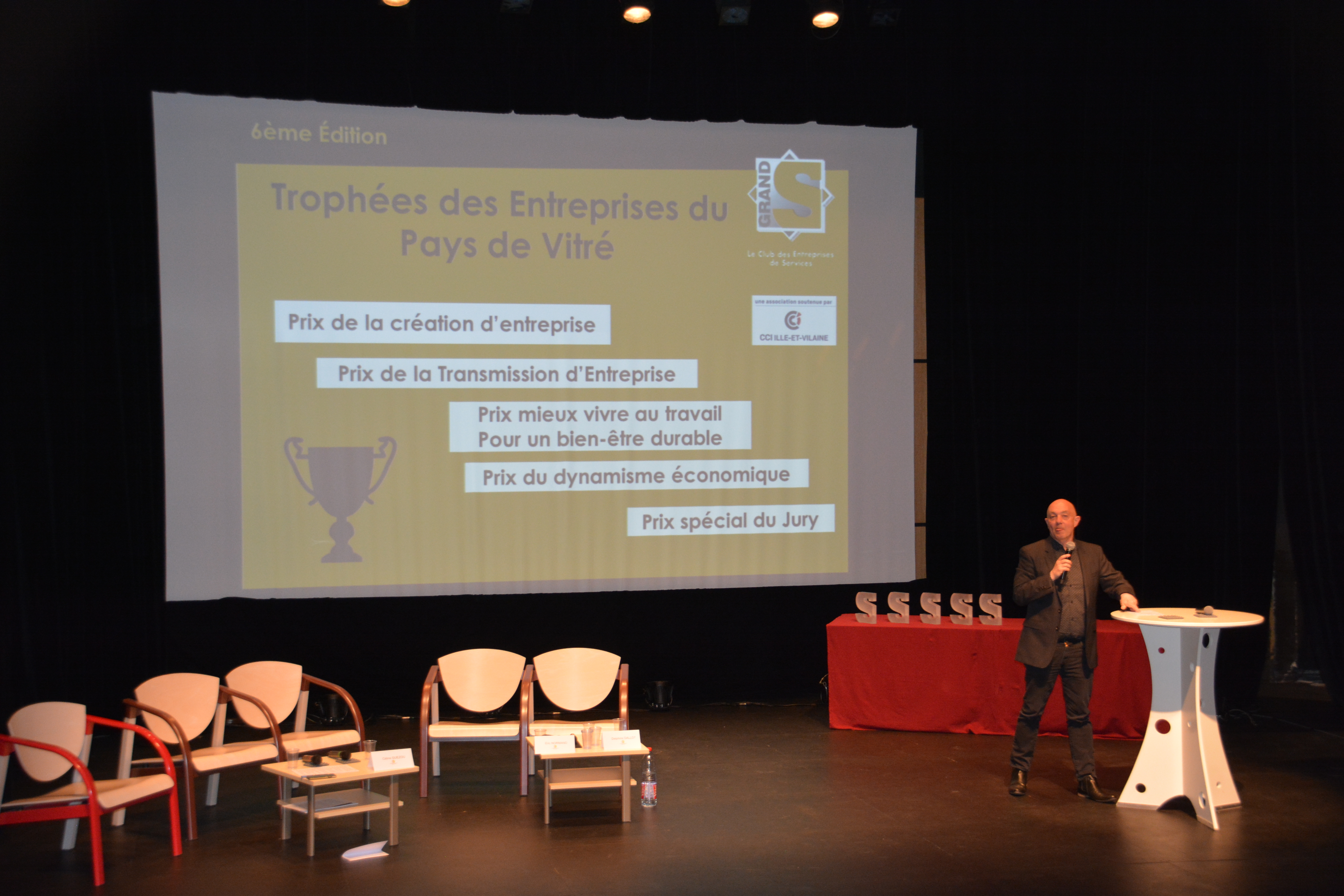 Vincent SIMONNEAUX Animateur Des Trophées Des Entreprises à Vitré